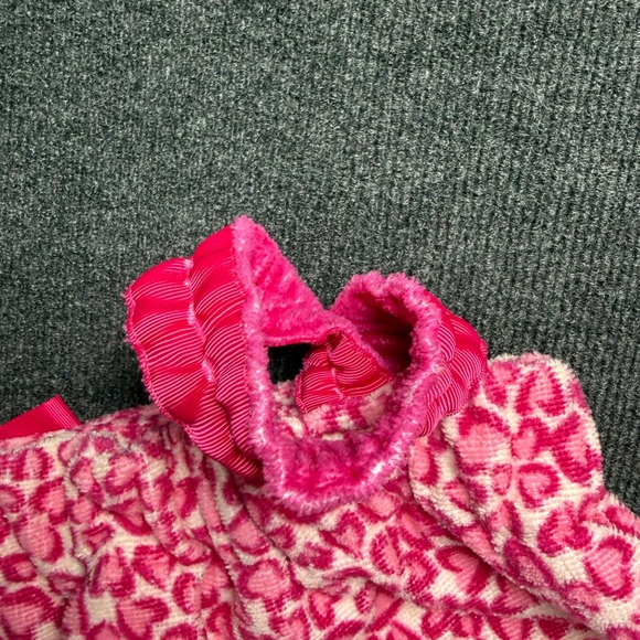 Girls Valentines Gift: Pink Heart Terry Wrap Robe L / XL 8 & Squishmallows - Picture 10 of 10